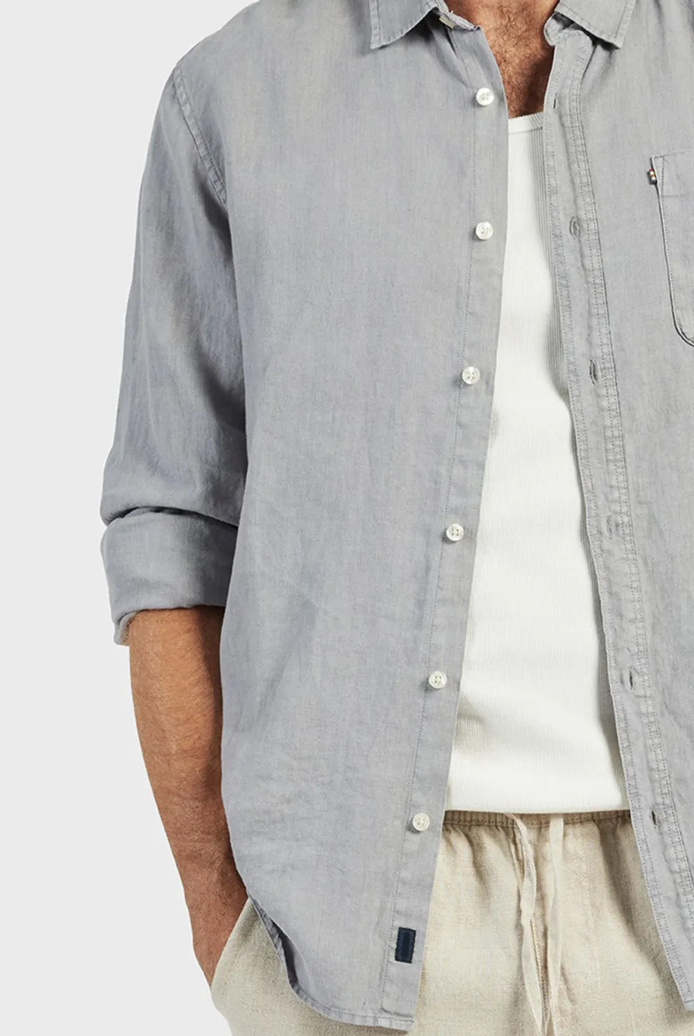 Classic Cotton Casual Long Sleeve Button Up Shirt