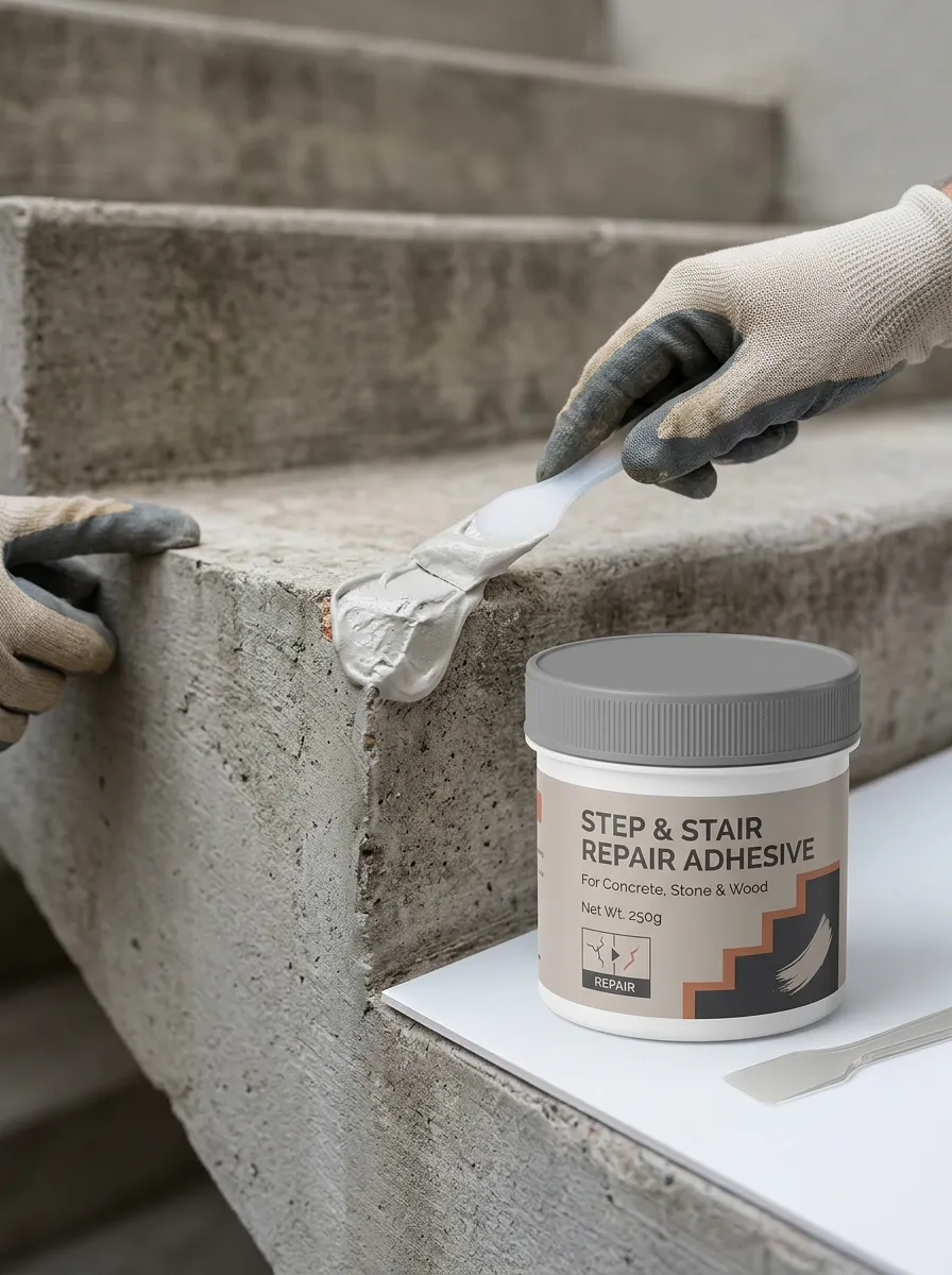 Classic Concrete Wood-Surface Stone-Surface Step Repair Adhesive