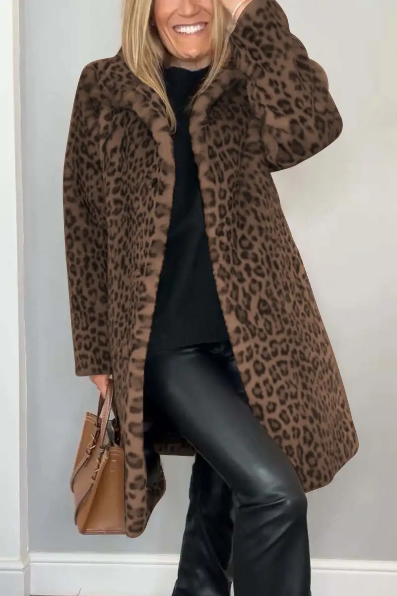Modern Leopard Print Coat