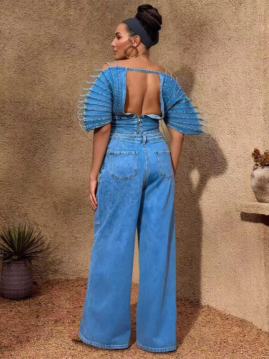 Carina Camisole Fan-shaped Two Piece Set