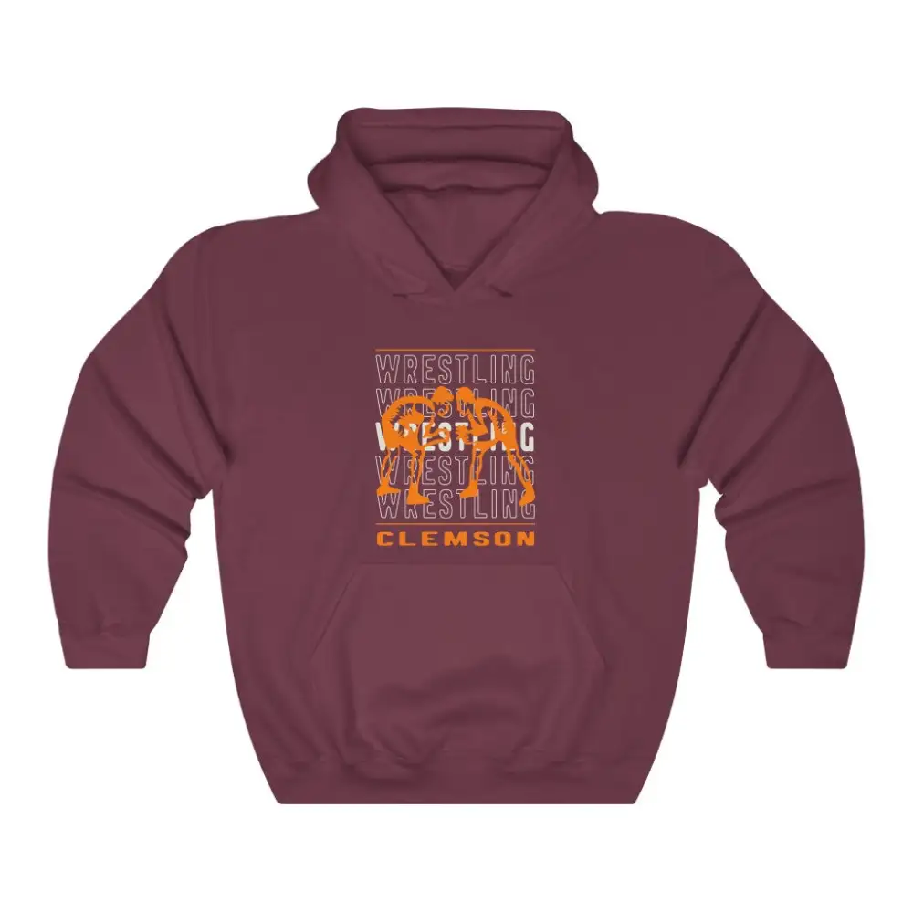 Relaxed Player Wrestling Graphic Pullover Hoodie