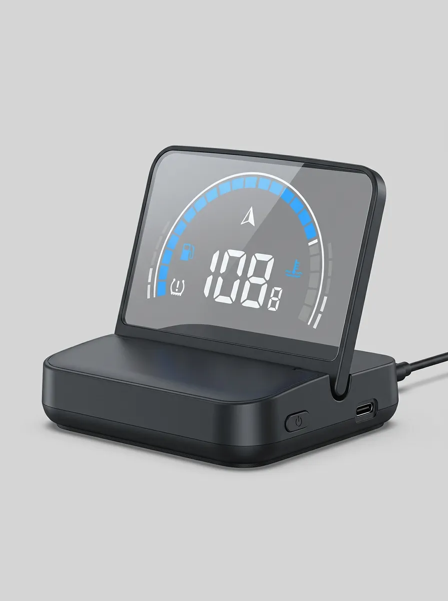 Minimal Digital-Speedometer Head-Up HUD Car HUD Display
