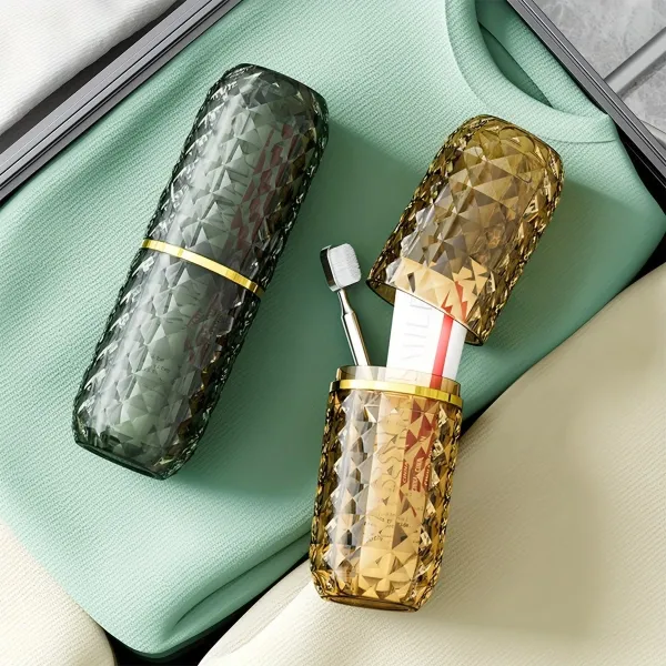 Diamond Pattern Toothbrush Case
