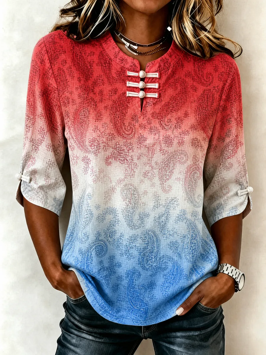 Women's 250th Anniversary Button Top