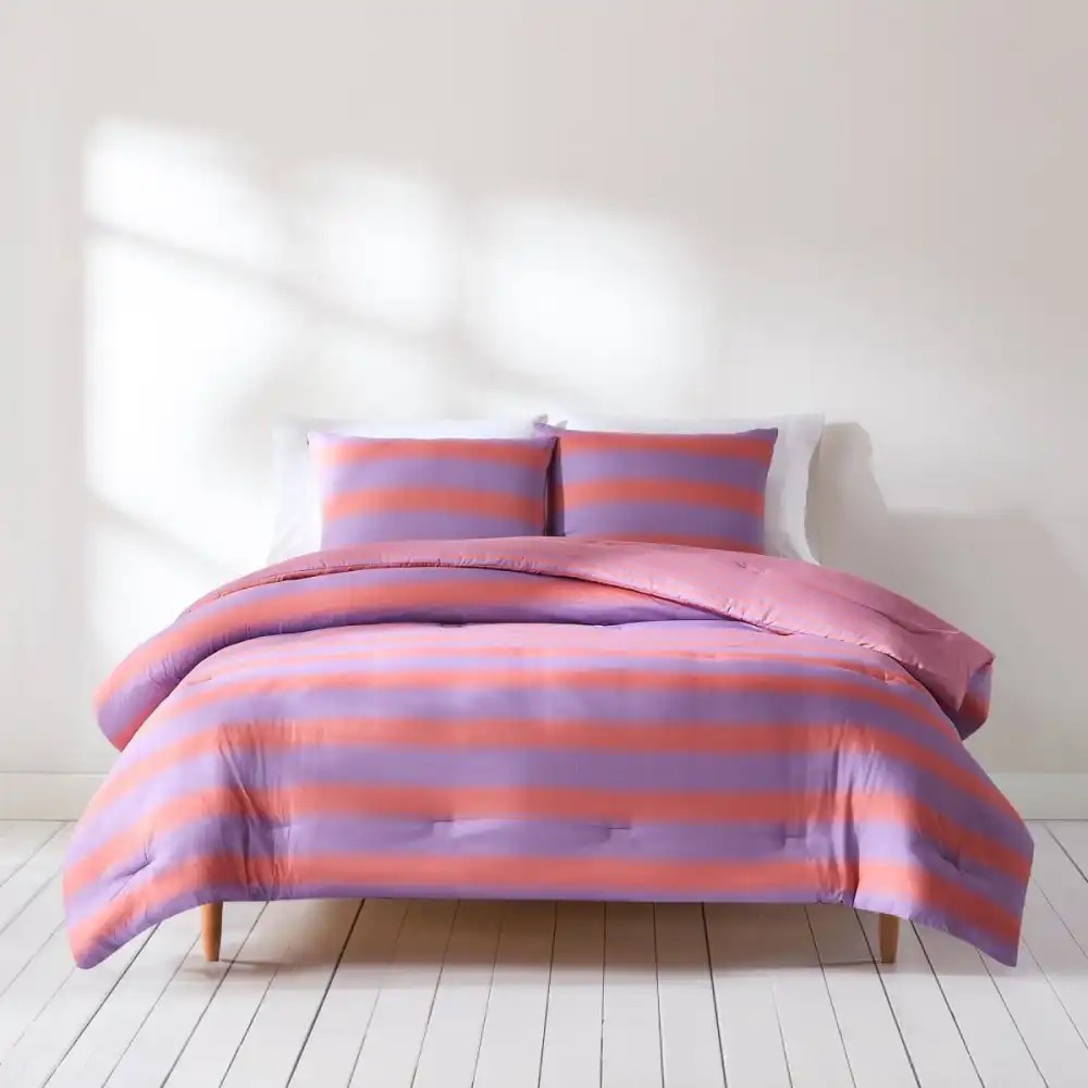 Classic Striped Comforter Bedding Set
