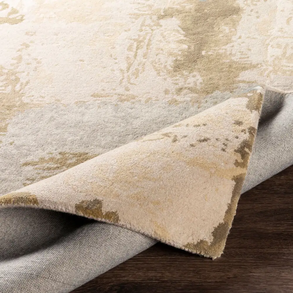 Geometric Viscose Wool Blend Carpet