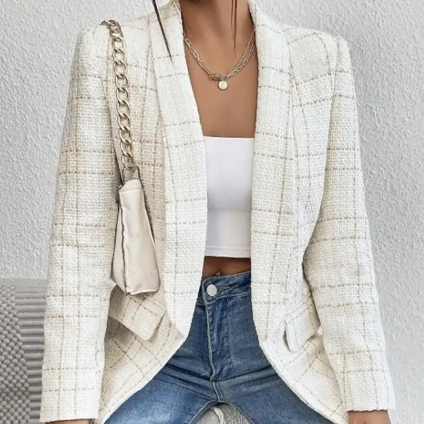 Tailored Linen Style Jacket