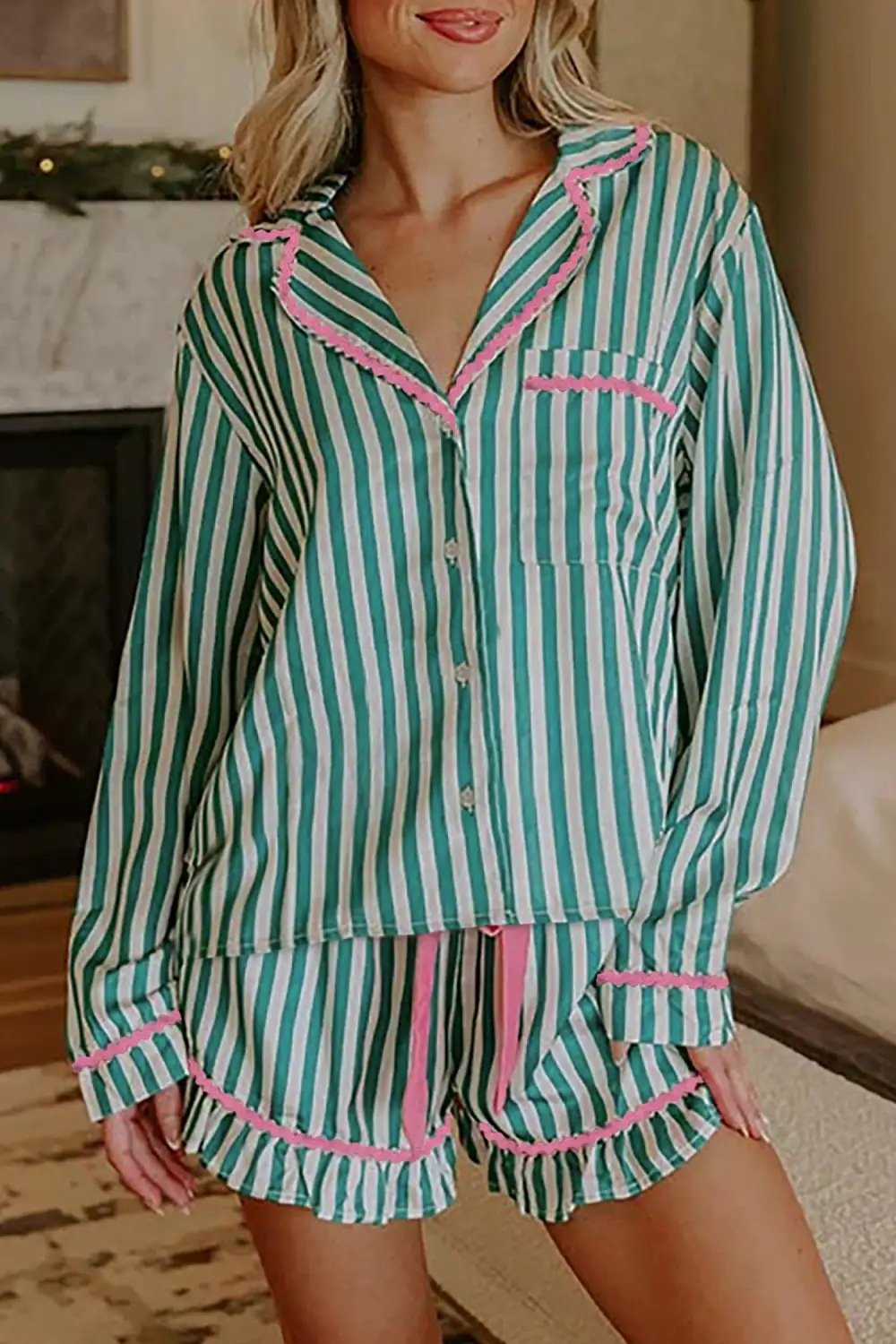 Striped Stripe Pajama Set