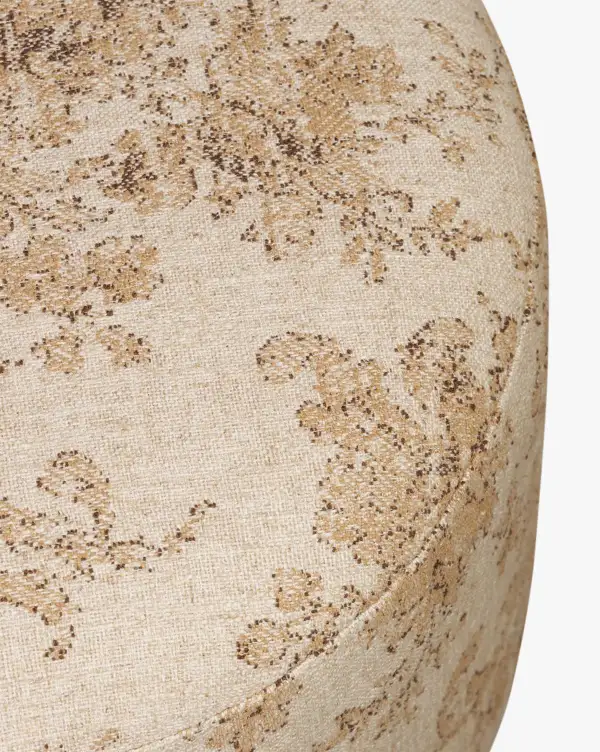 Sculptural Wood Ottoman