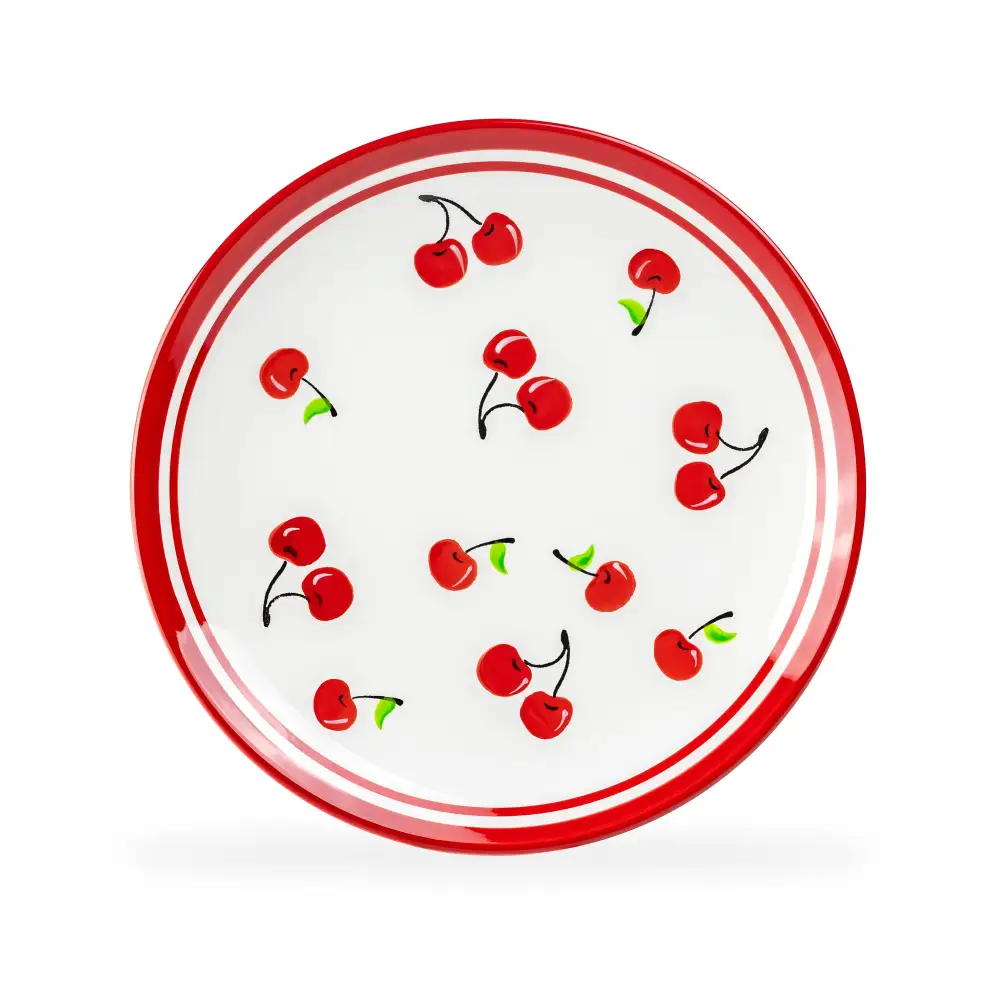Cherry Ceramic Dinner Plate