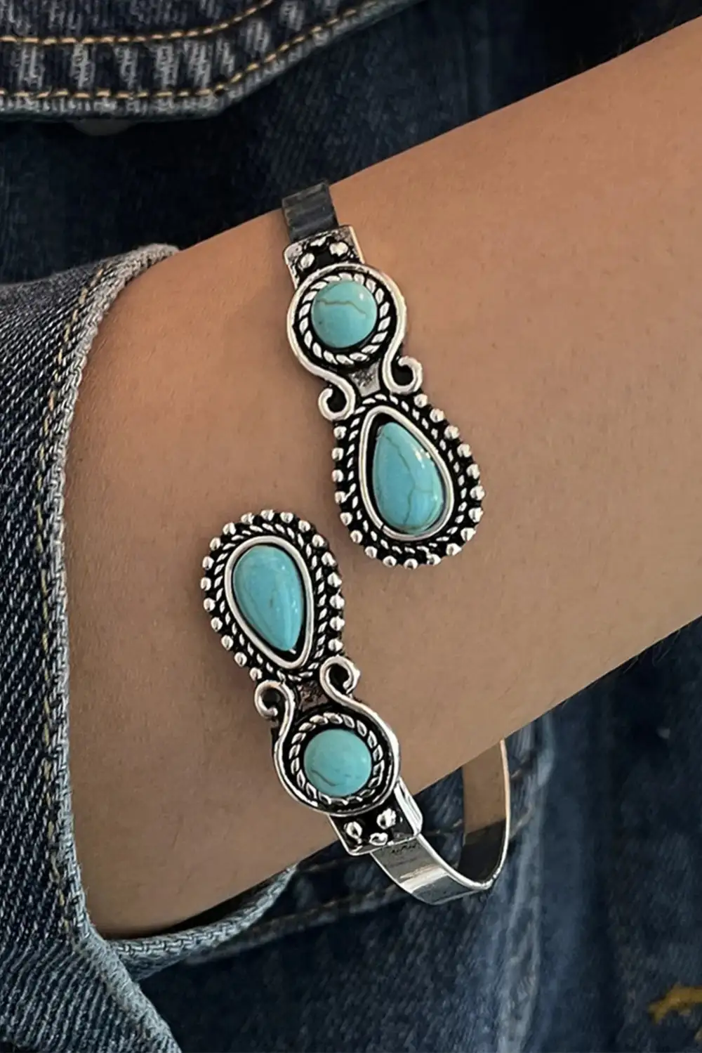Adjustable Western Stone Bracelet