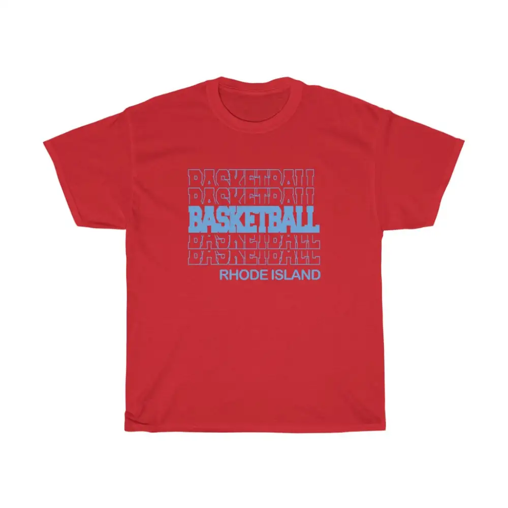 Basketball Rhode Island in Modern Stacked Lettering
