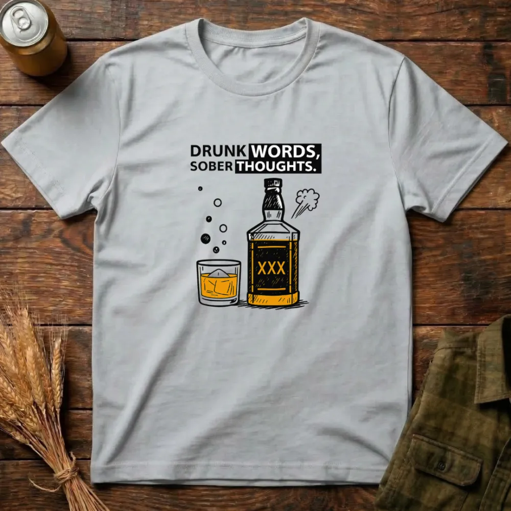 Sober Thoughts Graphic Cotton T-Shirt