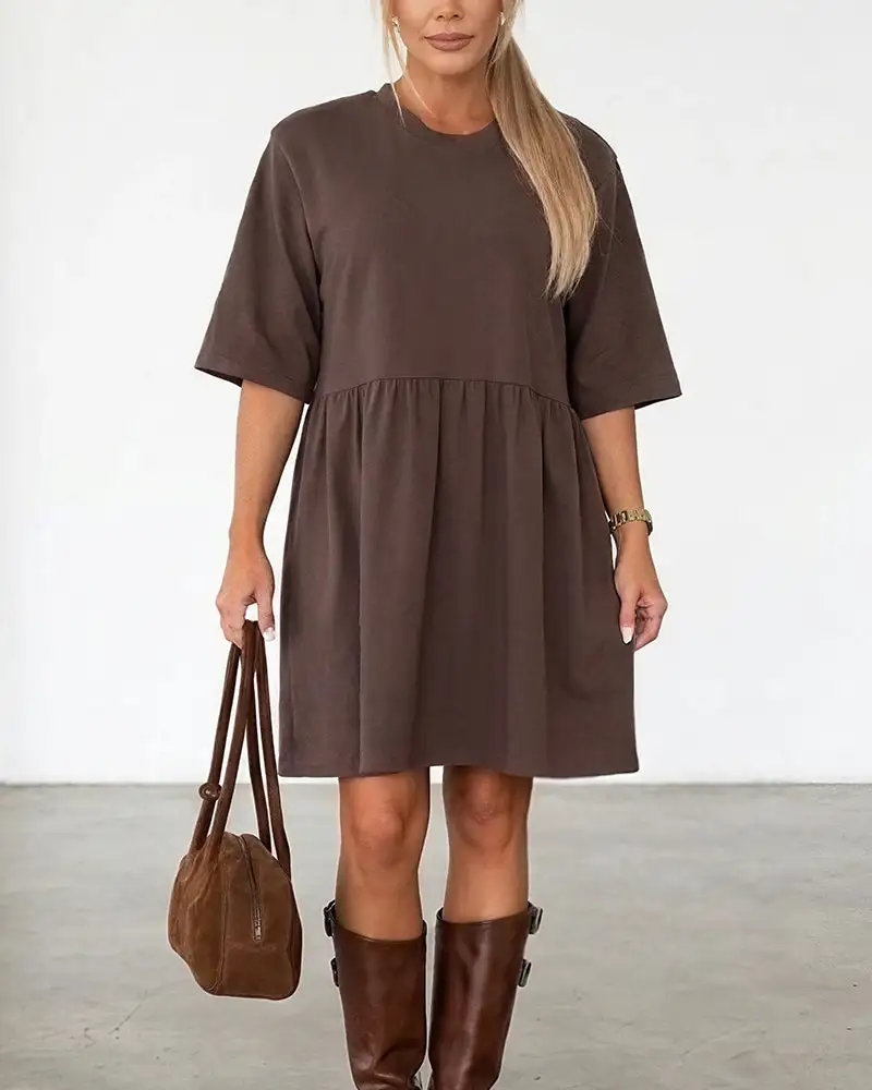 Casual Loose Tiered Mini Dress