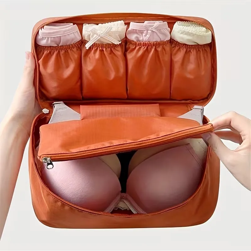 Multi-Compartment Lingerie Organizer Bag