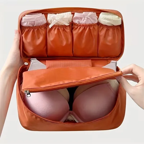 Multi-Compartment Lingerie Organizer Bag