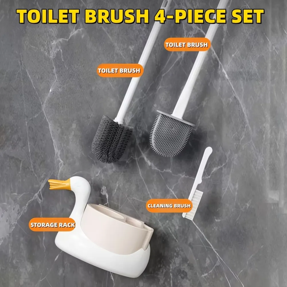 Toilet Cleaning Brush Kit