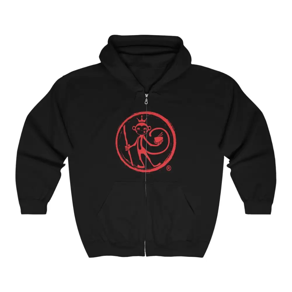 Badge Noodle Graphic Zip Hoodie