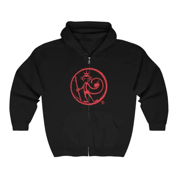 Badge Noodle Graphic Zip Hoodie