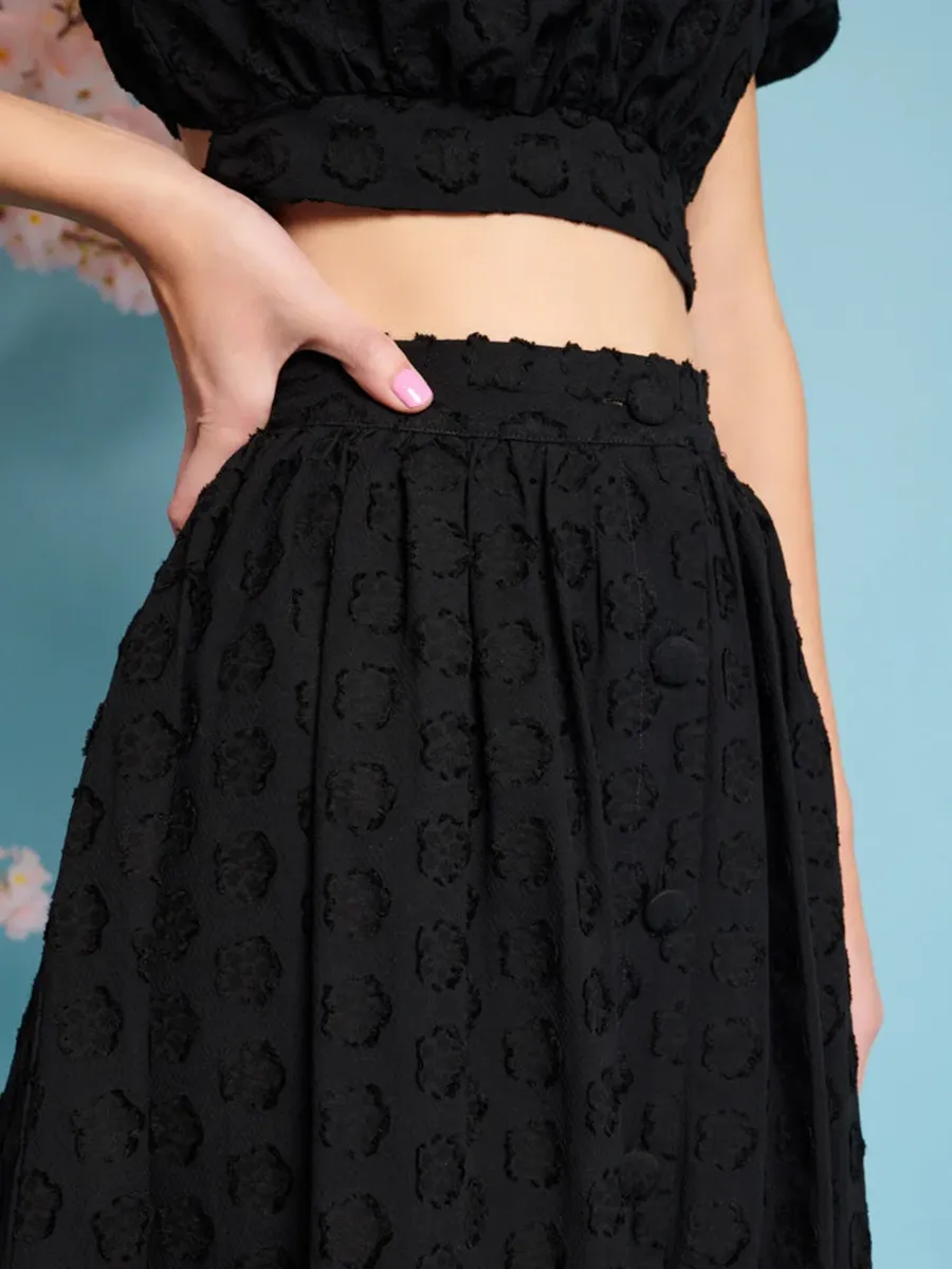 Jacquard Midi Skirt