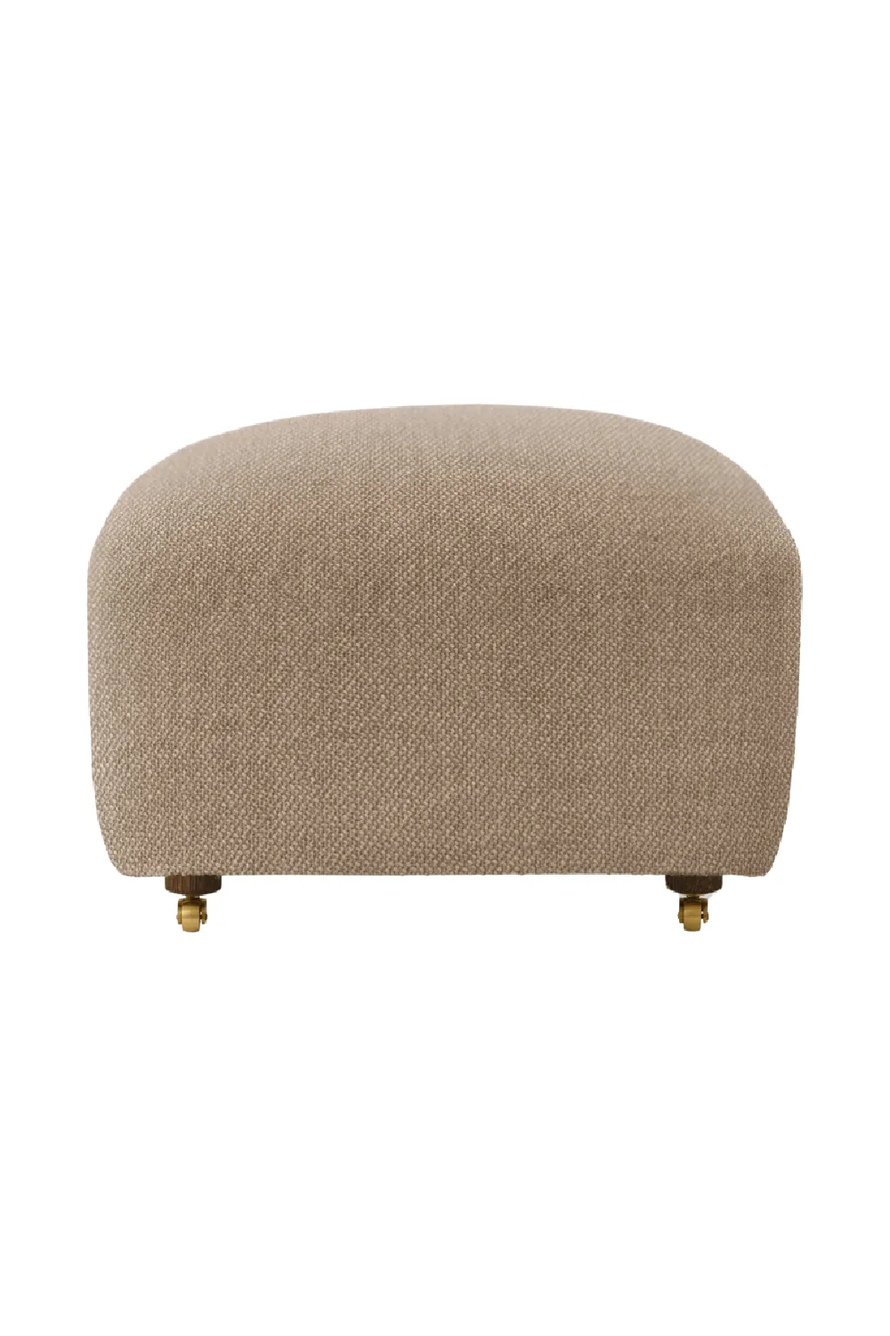 Oak Leg Upholstered Ottoman