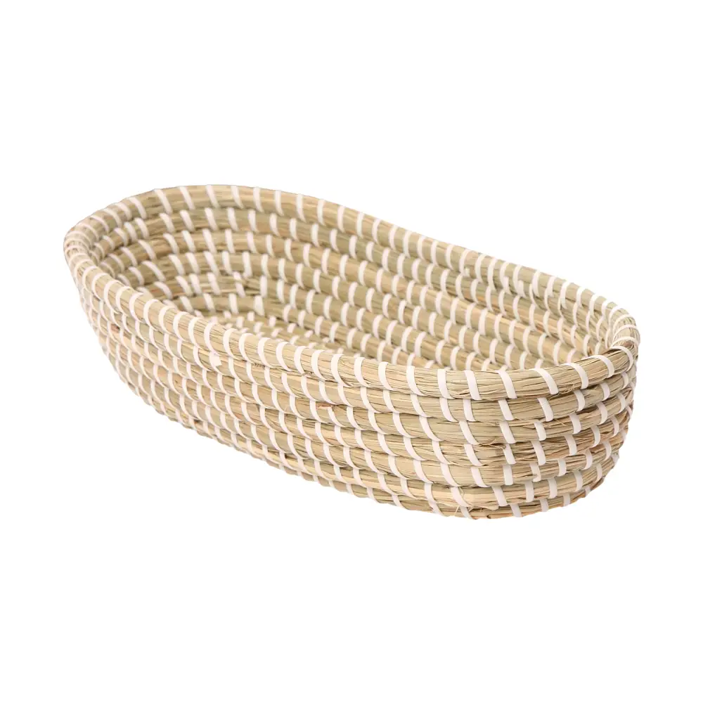 Seagrass Oval Bread Basket