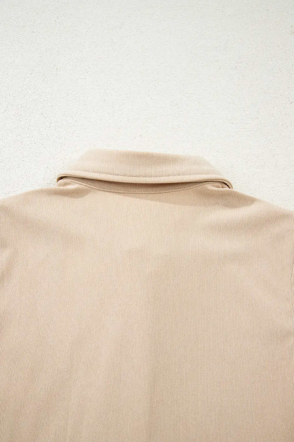 Lightweight Feel Corduroy Half Button Long Sleeve Mini Dress