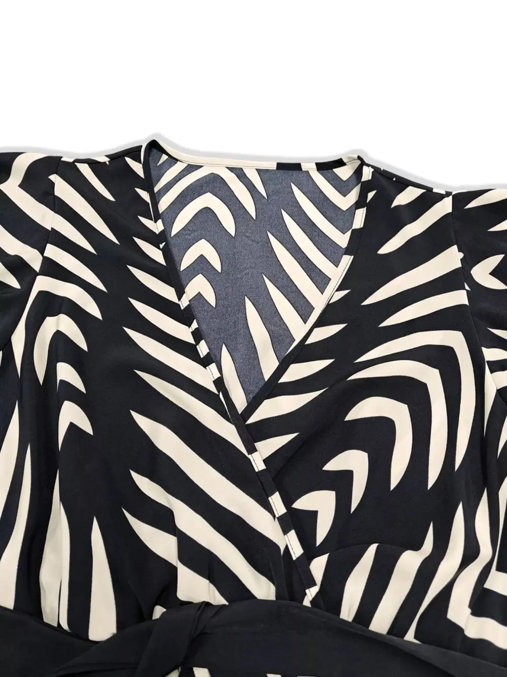 Plus Size Chevron Print Wrap Maxi Dress