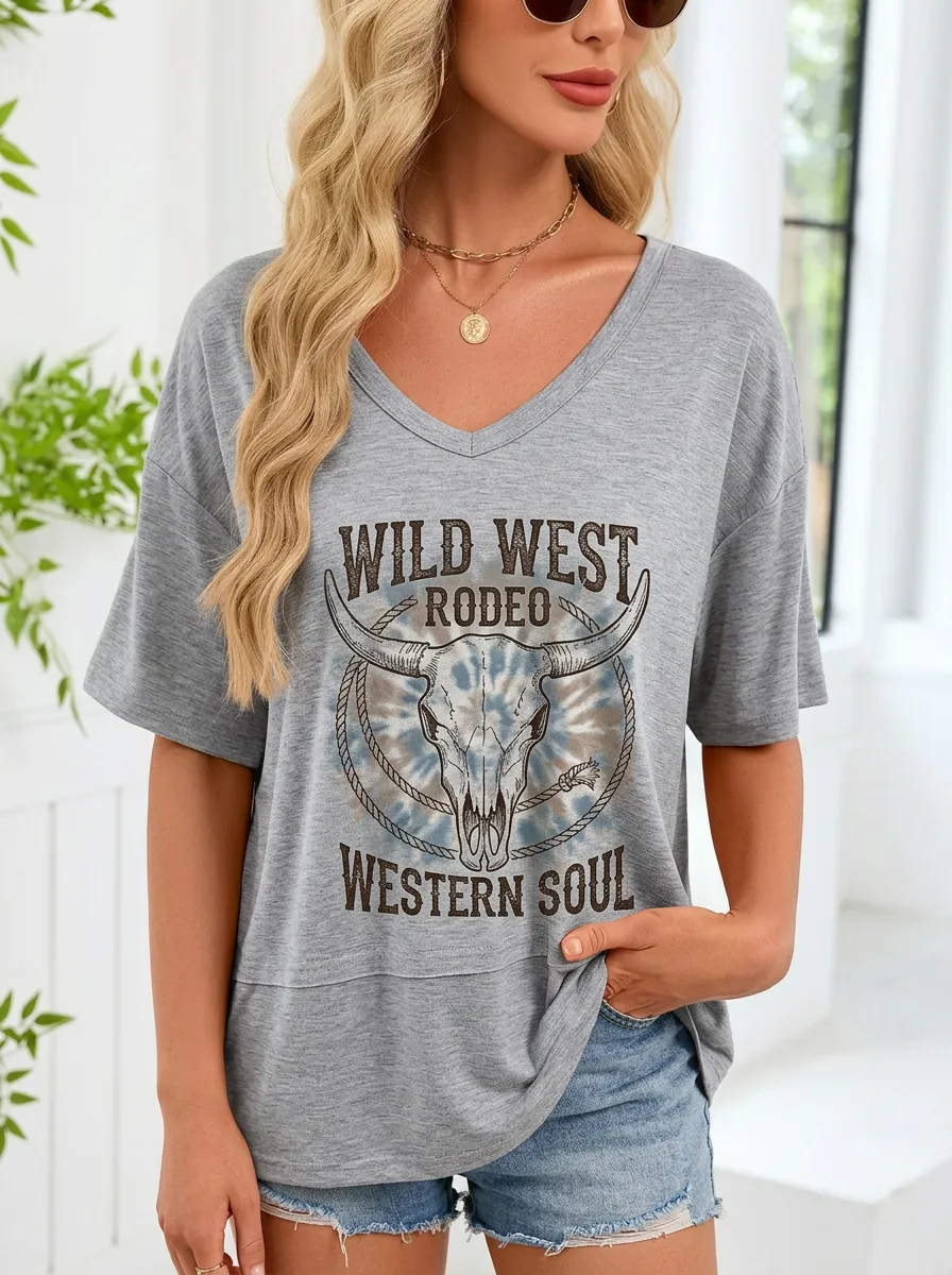 Wild West Rodeo T-Shirt Minimal