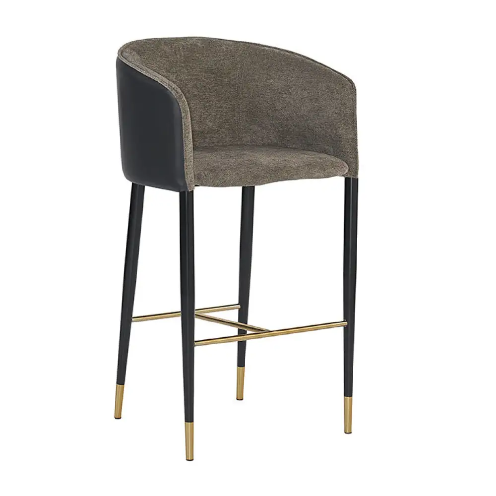 Leather Fabric Bar Stool