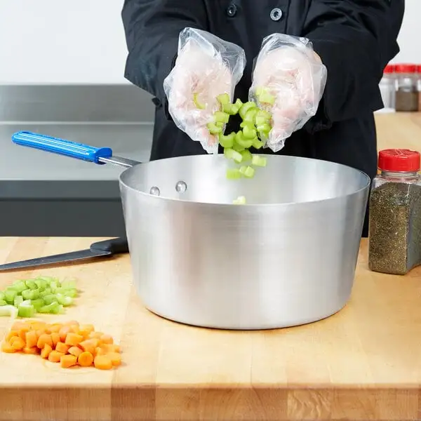 Wear Ever Tapered Aluminum Sauce Pan with Silicone Cool Handle