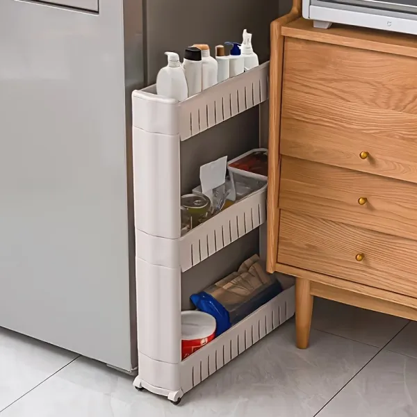 Narrow Rolling Storage Cart