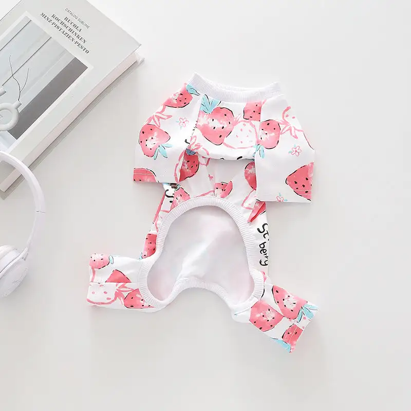Strawberry Jumpsuit Pajama Set