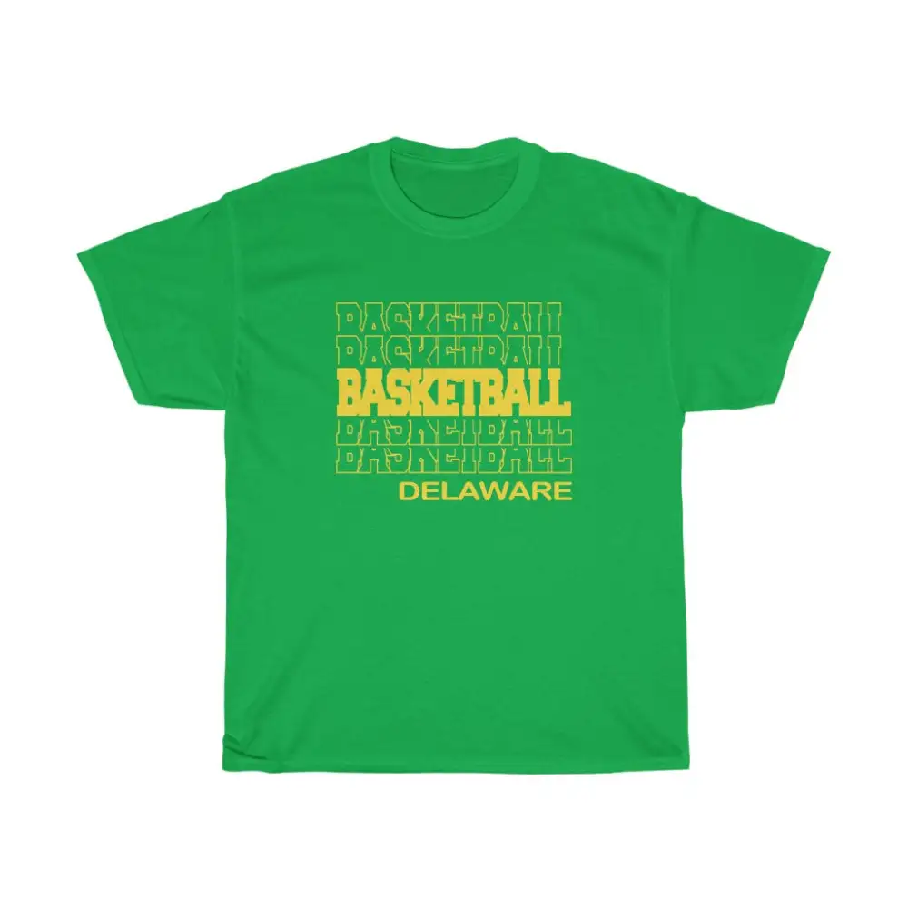Basketball Delaware in Modern Stacked Lettering