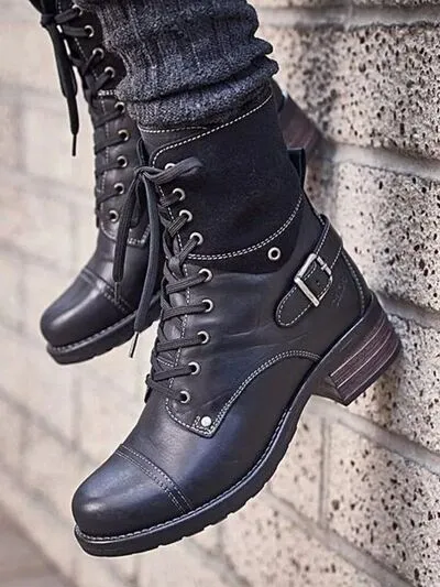 Lace Heels Boots