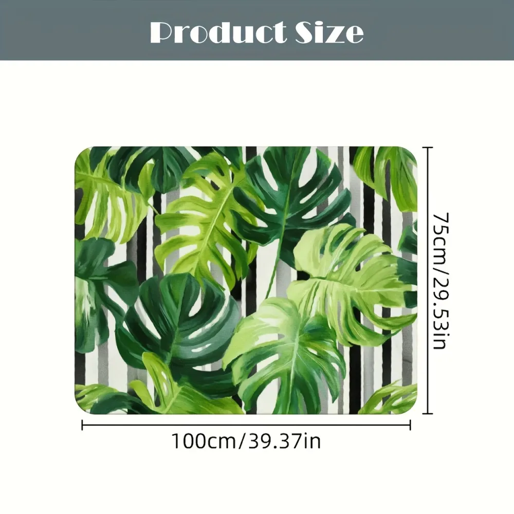 Tropical Leaf Car Trunk Mat