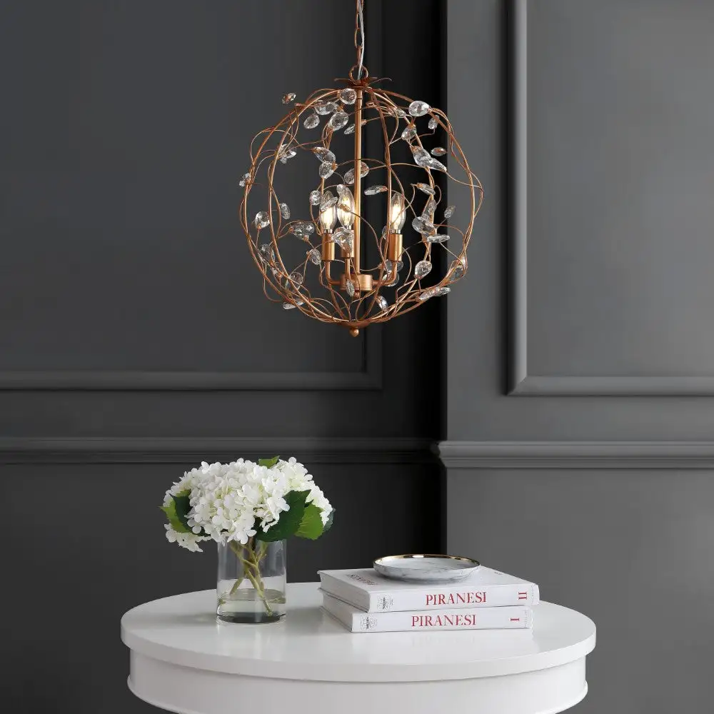 Adjustable Metal/glass LED Pendant