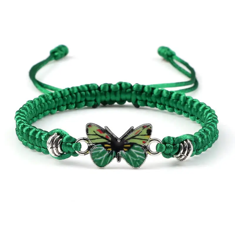 Butterfly Freedom Love String Charm Bracelet