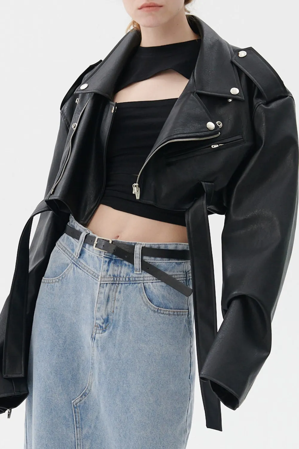 Cropped Rider Jacket