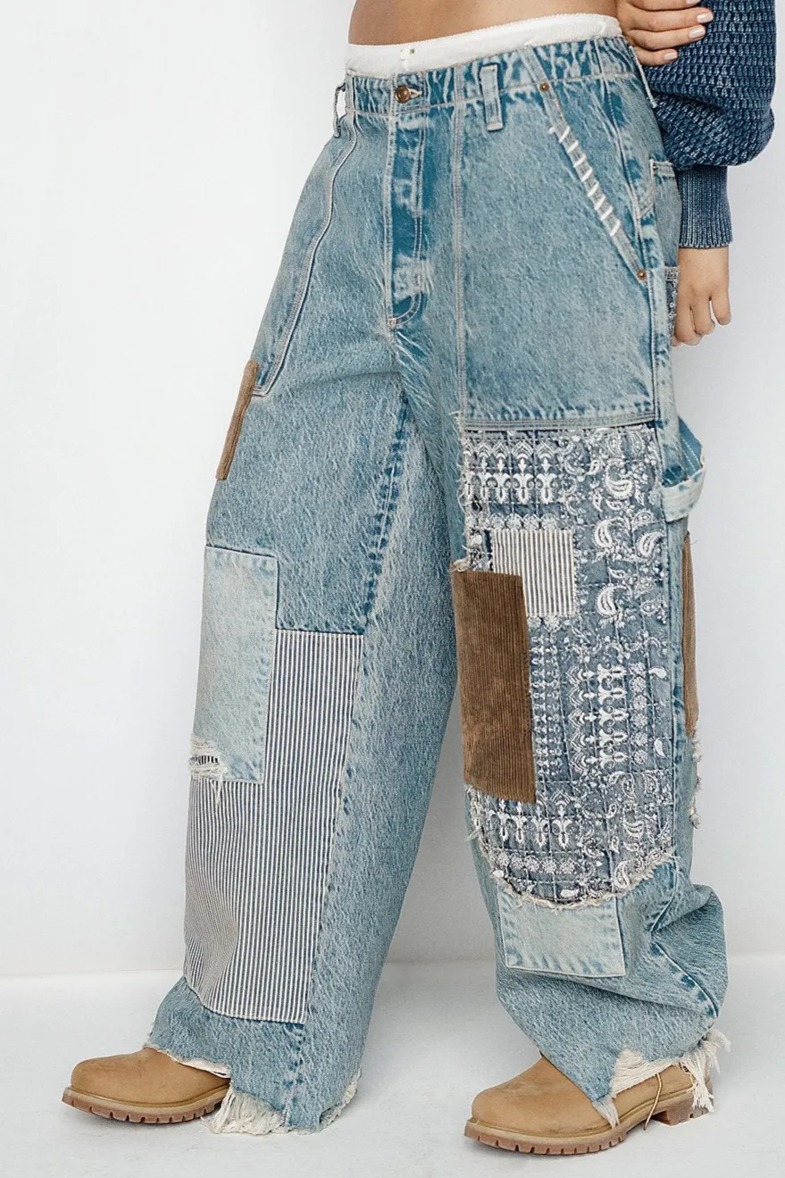 Popular Demand Patched Jeans