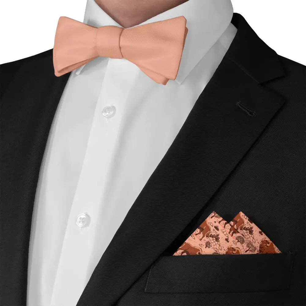 Refined Balanced Animal Motif Pocket Square