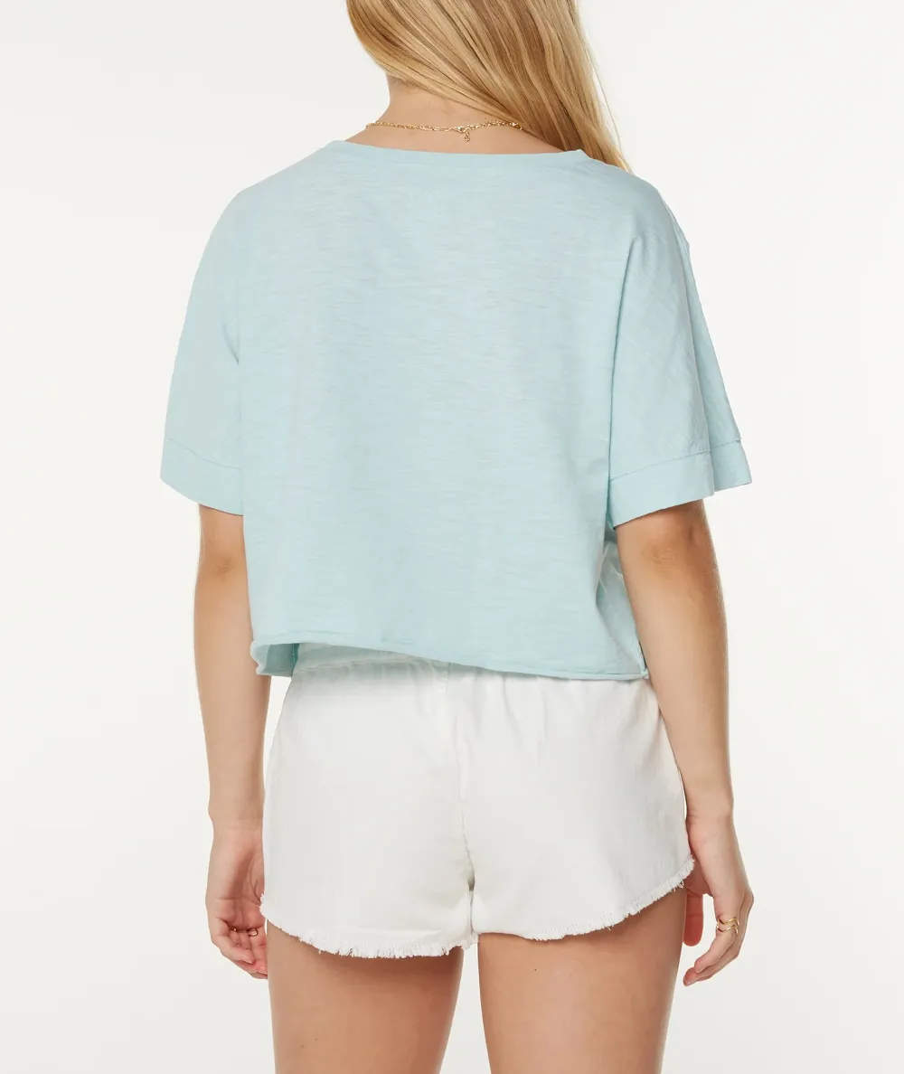 Solid Color College Style Loose T-Shirt