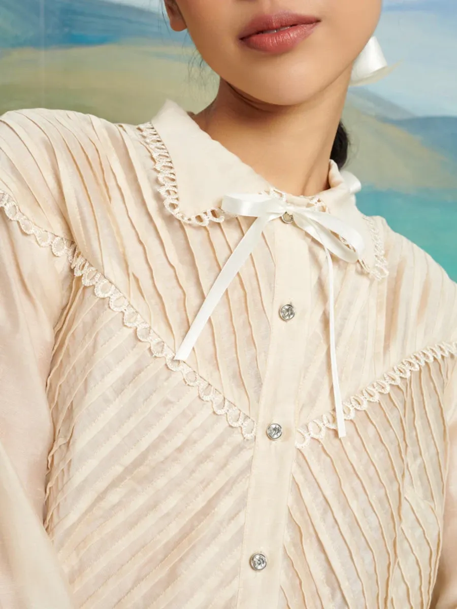 Lace Ruffle Blouse