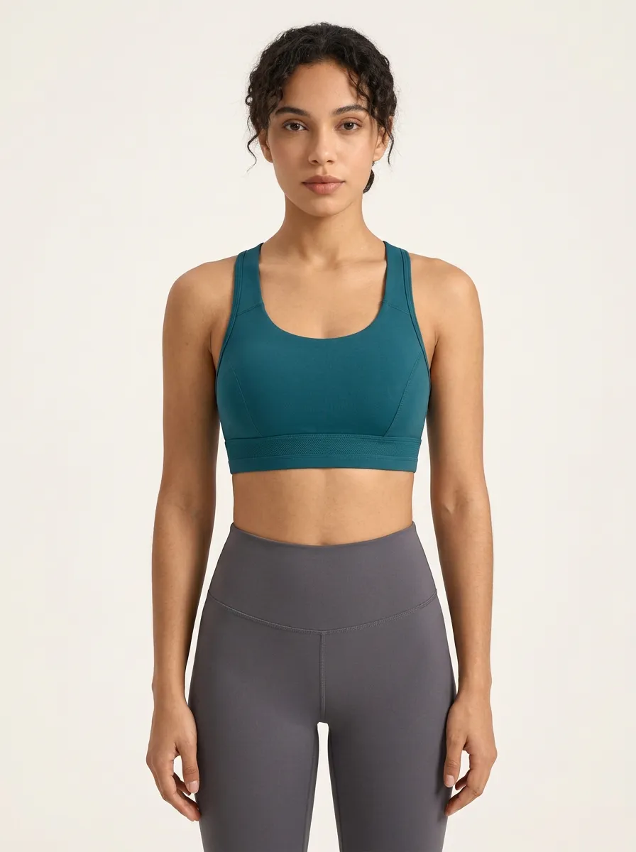 Women's Printed Crisscross Back Active Bra