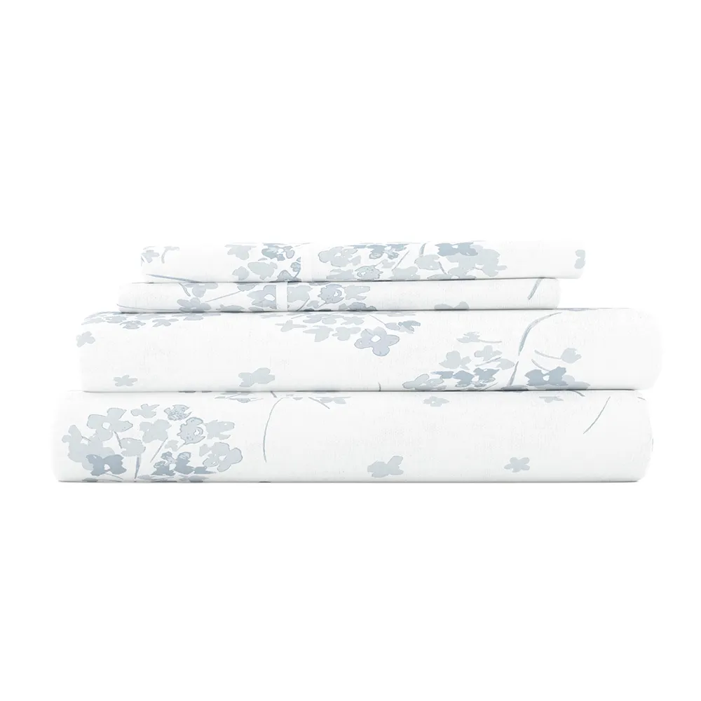 Flower Bunch Flannel Sheet Set
