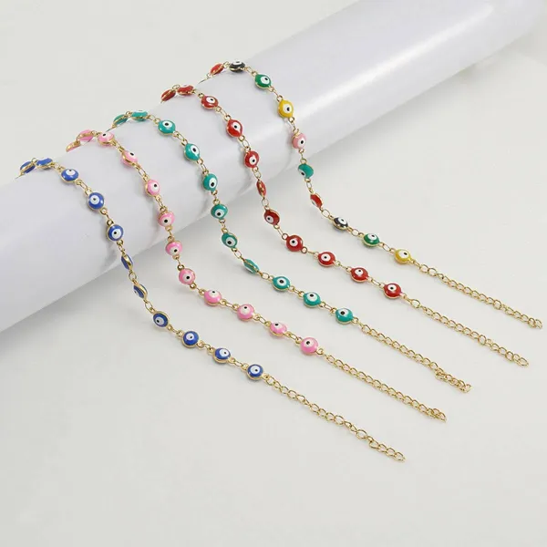 Metal Round Charm Bracelet