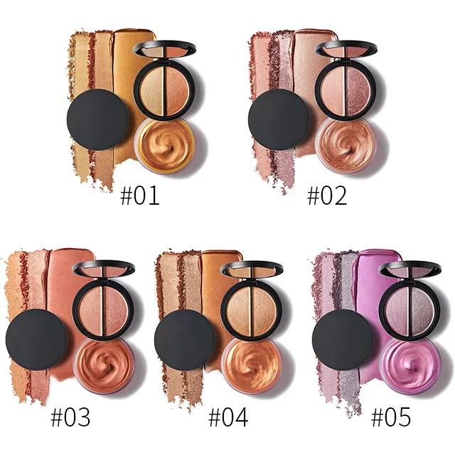 Highlight 3-in-1Liquid Illuminating Face Shimmer Long Lasting Brighten Glow Face Liquid Highlighter