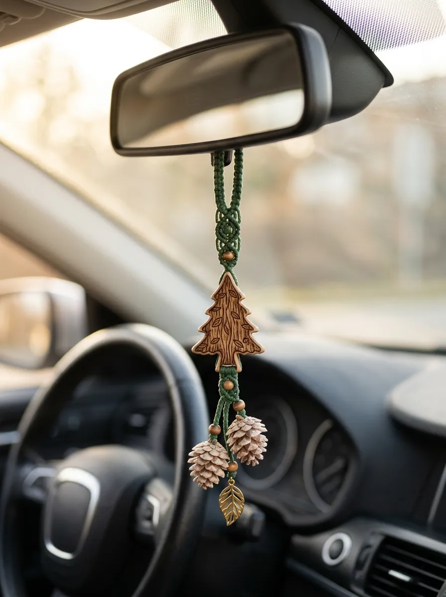 Refined Interior Rearview Mirror Hanging Ornament