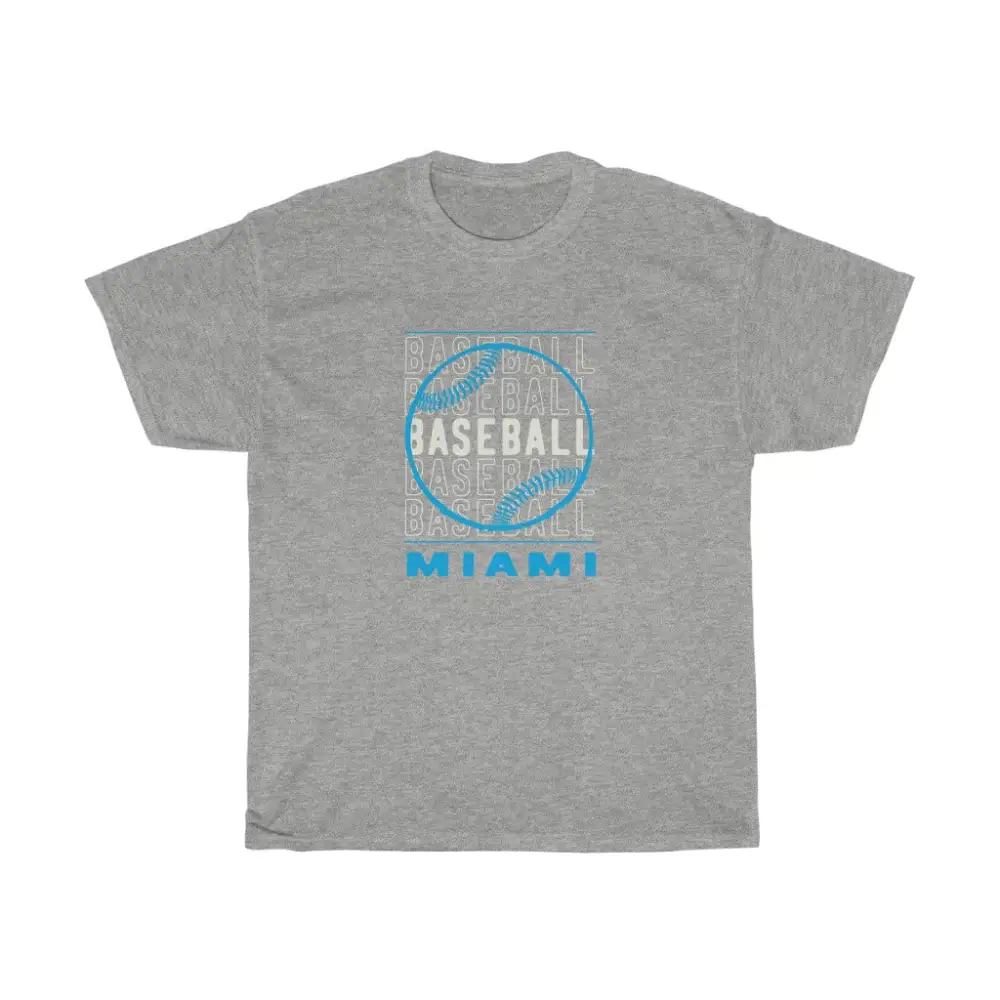 Baseball Miami with Baseball Graphic T-Shirt