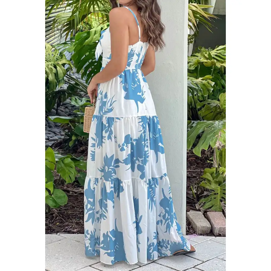 Cut Out Sweetheart Neck Maxi Dress